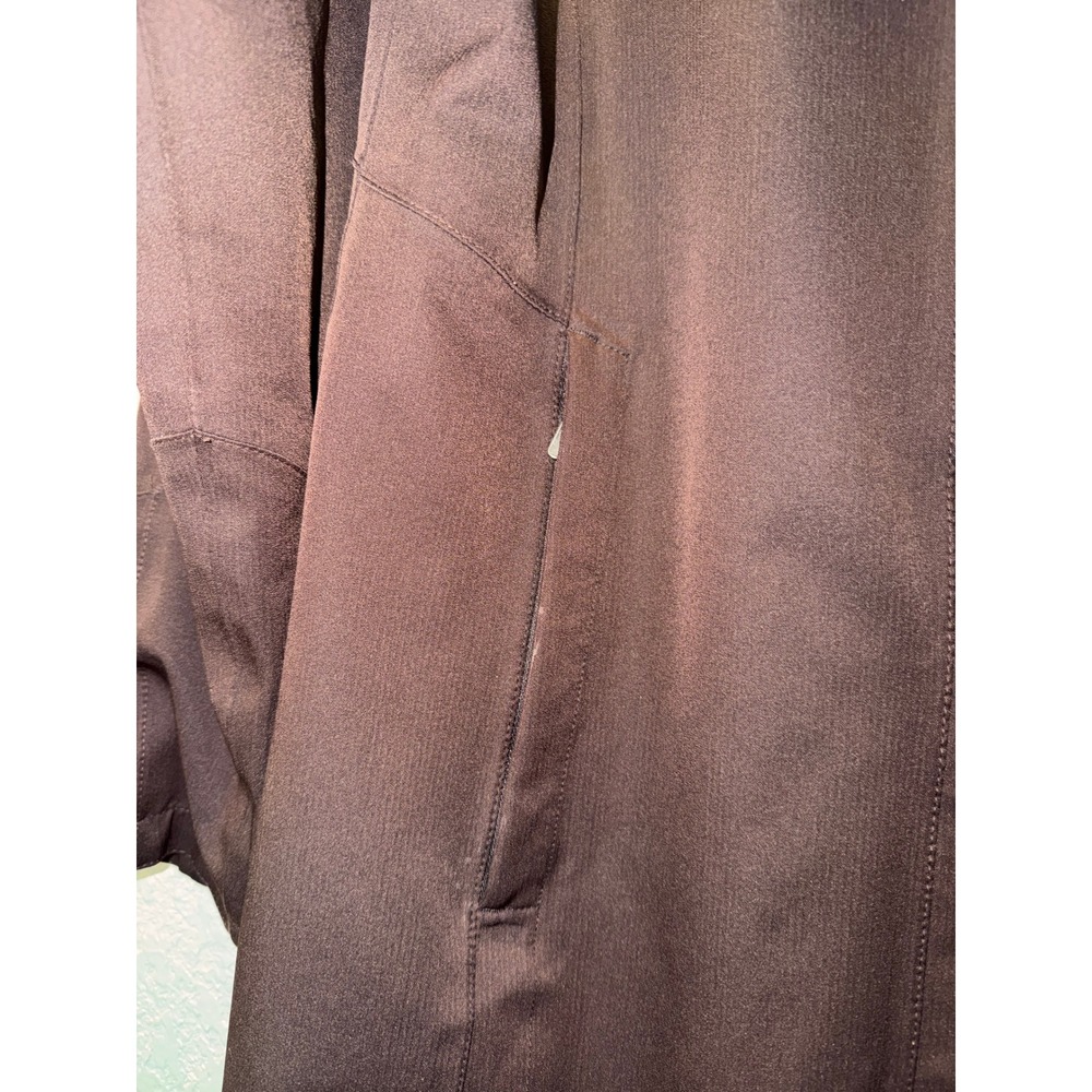 Patagonia Womens H2No Waterproof Parka Jacket Brown XL Rain Coat Shell Longline - Picture 2 of 13